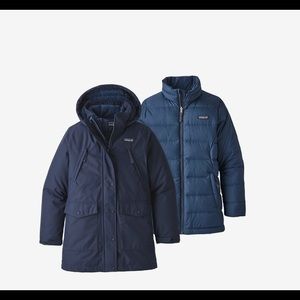 Patagonia tres three in one parka. Kids jacket, women’s xs jacket